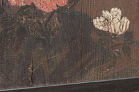 幅860ミリ　東海道から望む富士を描いたのか風情漂う素晴らしい板絵戸セット　F8594　在庫2枚1組