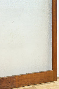 幅883ミリ　大判のプレスガラスで開放感溢れるレトロガラス戸　F8601　在庫4枚