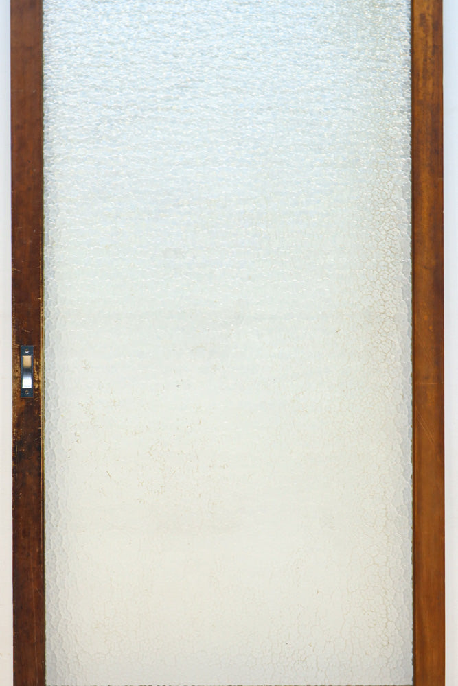 幅883ミリ　大判のプレスガラスで開放感溢れるレトロガラス戸　F8601　在庫4枚