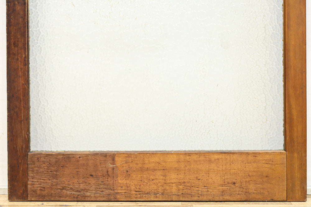 幅883ミリ　大判のプレスガラスで開放感溢れるレトロガラス戸　F8601　在庫4枚