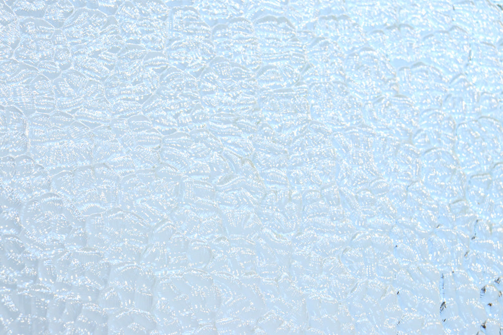 幅883ミリ　大判のプレスガラスで開放感溢れるレトロガラス戸　F8601　在庫4枚