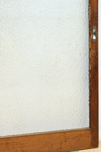 幅883ミリ　大判のプレスガラスで開放感溢れるレトロガラス戸　F8601　在庫4枚