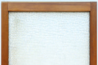 幅883ミリ　大判のプレスガラスで開放感溢れるレトロガラス戸　F8601　在庫4枚