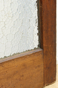 幅883ミリ　大判のプレスガラスで開放感溢れるレトロガラス戸　F8601　在庫4枚