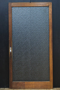 幅883ミリ　大判のプレスガラスで開放感溢れるレトロガラス戸　F8601　在庫4枚