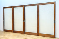 幅883ミリ　大判のプレスガラスで開放感溢れるレトロガラス戸　F8601　在庫4枚