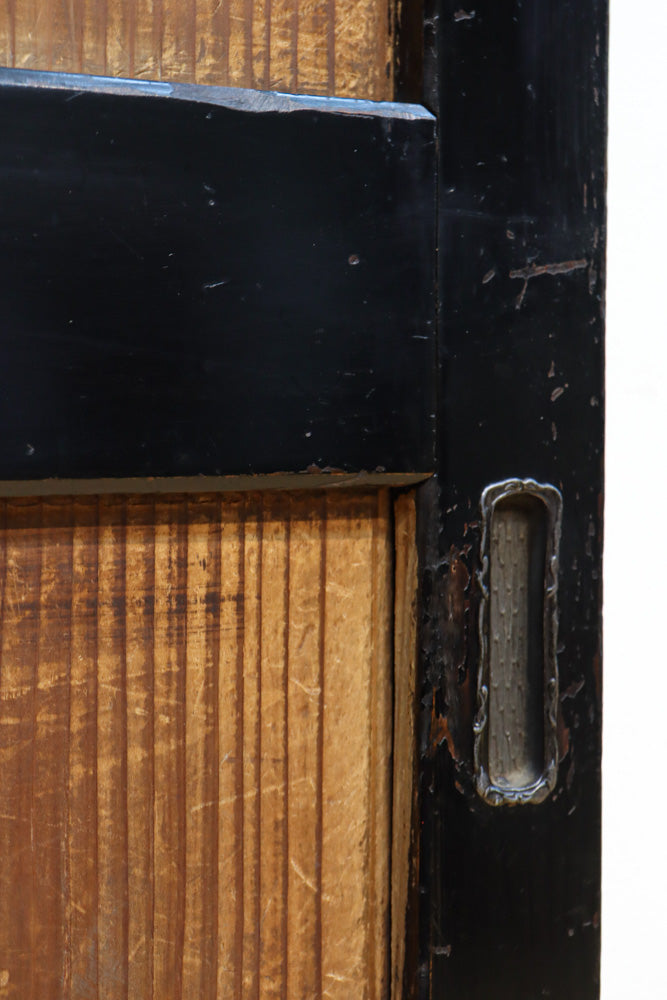 小菊と白梅の花で華やかな板絵戸セット　F8602a　在庫2枚1組