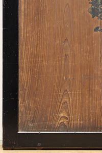 小菊と白梅の花で華やかな板絵戸セット　F8602a　在庫2枚1組