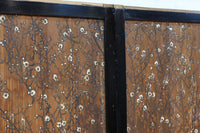 牡丹と白梅の花で上品な板絵戸セット　F8602b　在庫2枚1組