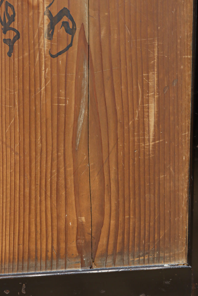 牡丹と白梅の花で上品な板絵戸セット　F8602b　在庫2枚1組