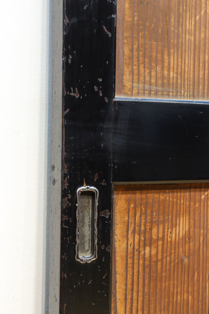 牡丹と白梅の花で上品な板絵戸セット　F8602b　在庫2枚1組