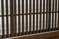 幅668ミリ　スリム幅!! 繊細な格子と幾何学模様の型ガラスが華やかな大阪格子戸　F8604　在庫3枚