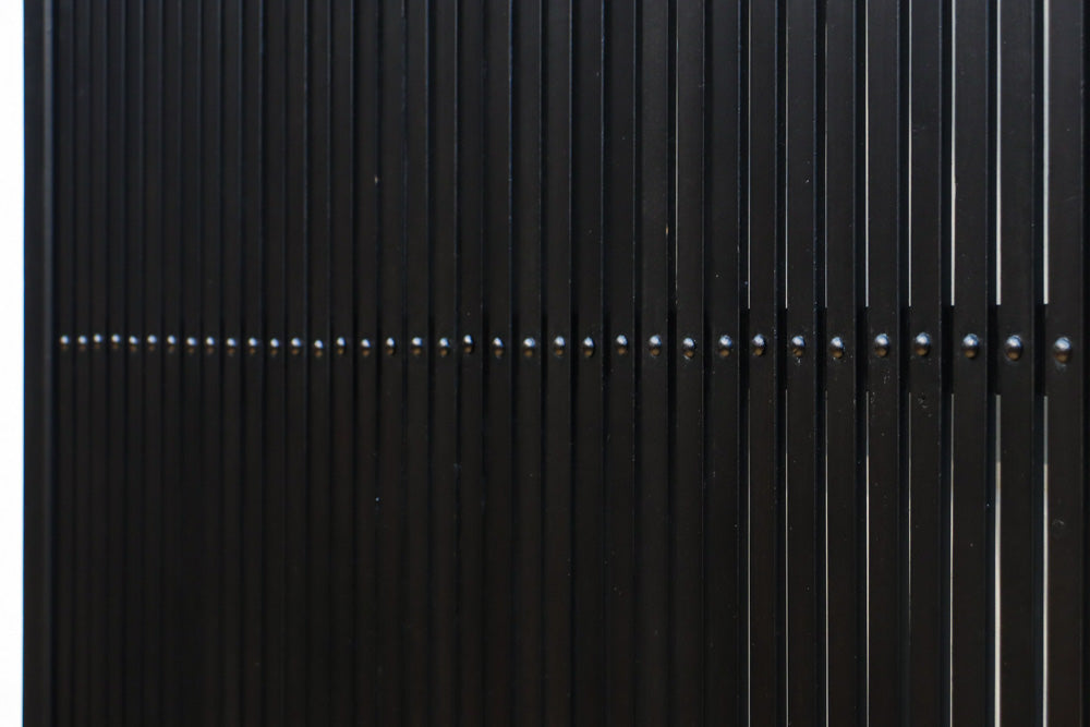 幅953ミリ　平格子づくりで風格のある全面幅広格子戸　F8607　在庫3枚