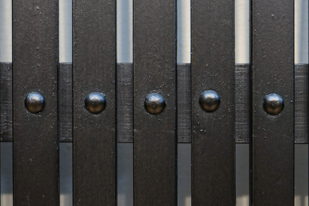 幅953ミリ　平格子づくりで風格のある全面幅広格子戸　F8607　在庫3枚