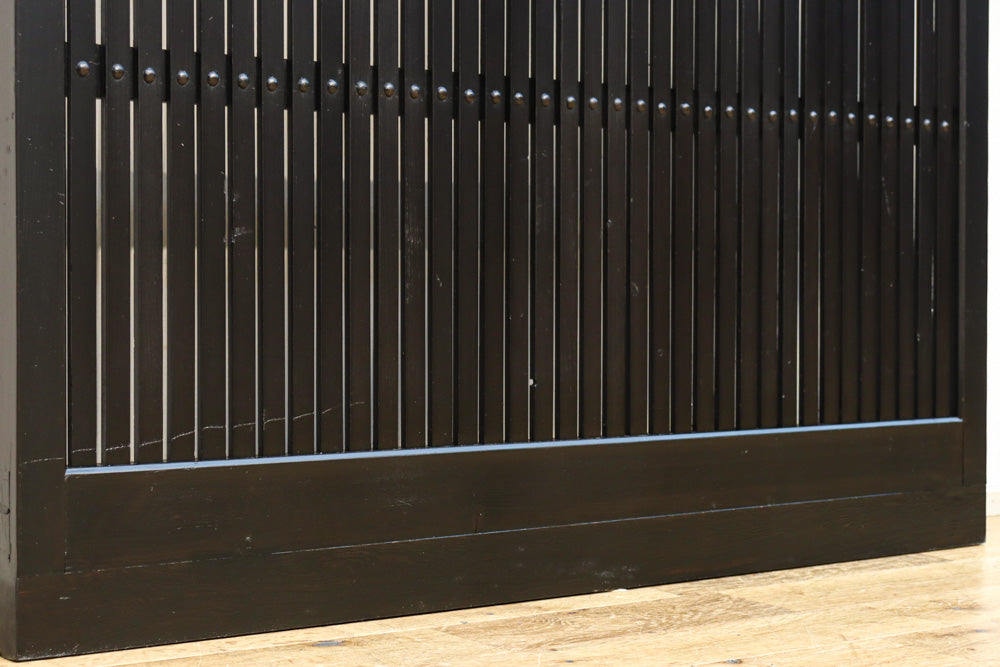 幅953ミリ　平格子づくりで風格のある全面幅広格子戸　F8607　在庫3枚