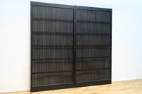 幅953ミリ　平格子づくりで風格のある全面幅広格子戸　F8607　在庫3枚