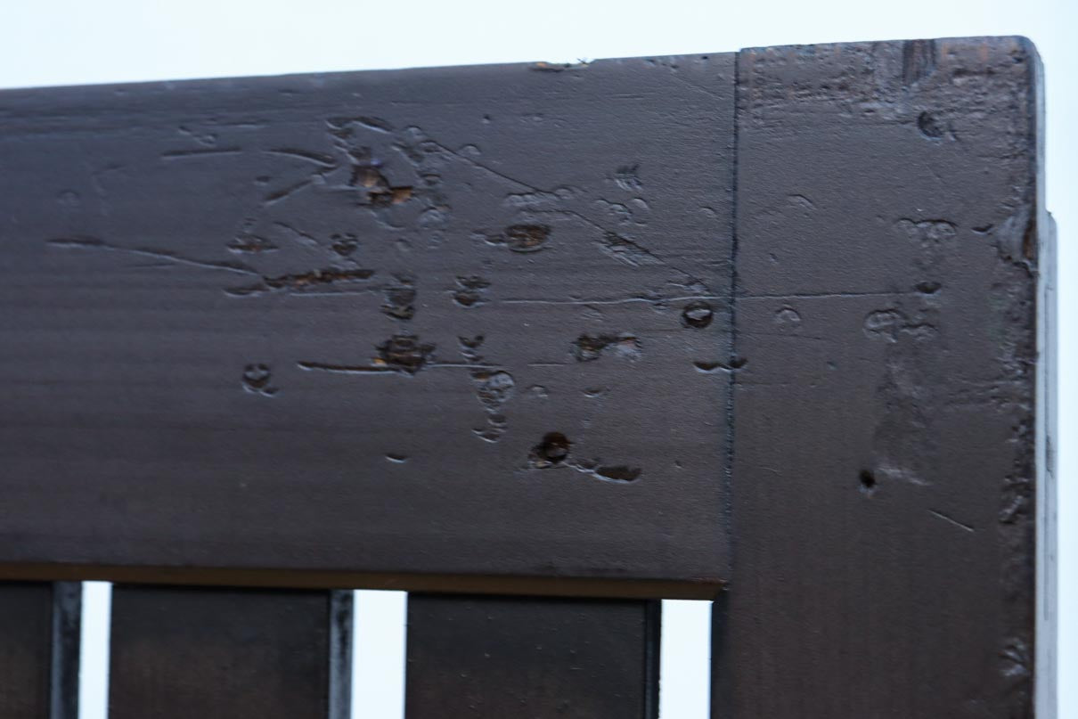 968ミリ　凛とした佇まいの全面平格子戸　F8608　在庫4枚