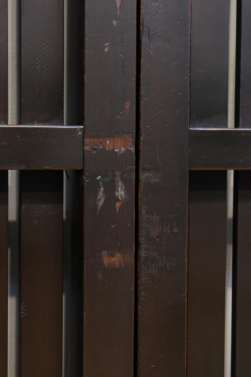 968ミリ　凛とした佇まいの全面平格子戸　F8608　在庫4枚