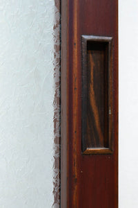 昭和レトロ!! 色ガラスの配色が爽やかなガラス戸　F8613　在庫2枚