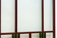 昭和レトロ!! 色ガラスの配色が爽やかなガラス戸　F8613　在庫2枚