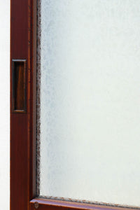 昭和レトロ!! 色ガラスの配色が爽やかなガラス戸　F8613　在庫2枚