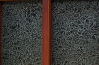 昭和レトロ!! 色ガラスの配色が爽やかなガラス戸　F8613　在庫2枚