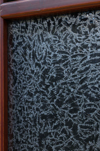 昭和レトロ!! 色ガラスの配色が爽やかなガラス戸　F8613　在庫2枚