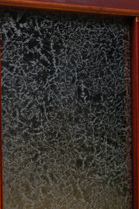 昭和レトロ!! 色ガラスの配色が爽やかなガラス戸　F8613　在庫2枚