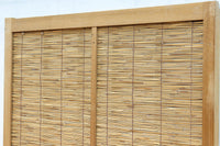 幅673ミリ　スリム幅!! 縁起の良い松鷹の彫刻が風情漂う簾戸　F8614　在庫8枚