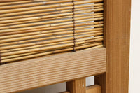 幅673ミリ　スリム幅!! 縁起の良い松鷹の彫刻が風情漂う簾戸　F8614　在庫8枚