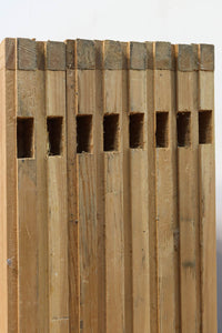 幅673ミリ　スリム幅!! 縁起の良い松鷹の彫刻が風情漂う簾戸　F8614　在庫8枚