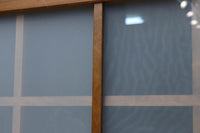 幅670ミリ　麻の葉組子が絢爛な眺めを描くガラス戸セット　F8615　在庫2枚二組