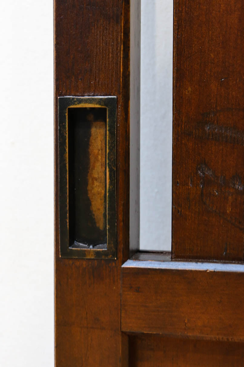 幅930ミリ　穏やかな色彩で風情溢れる無双板戸　F8616　在庫3枚