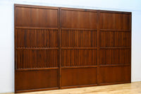 幅930ミリ　穏やかな色彩で風情溢れる無双板戸　F8616　在庫3枚