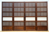 幅670ミリ　スリムサイズ！！ 杢目が浮かぶ古色の色彩で風情高まる大阪格子戸　F8620　在庫4枚