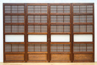 幅670ミリ　スリムサイズ！！ 杢目が浮かぶ古色の色彩で風情高まる大阪格子戸　F8620　在庫4枚