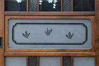幅668ミリ　折り鶴の絵柄で風情溢れるガラス戸　F8776abcd　在庫(a:1 b:1 c:1 d:1)枚