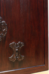 幅1342ミリ　絢爛な装飾金具が艶色を雅やかに飾る庄内蔵戸　G2311