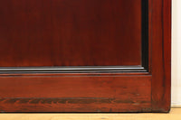幅1048ミリ　赤みの漆の色彩が雅で華やかさのあるワーロン入り蔵戸　G2320