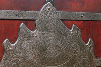 幅1210ミリ　大珍品!! 宝珠の装飾金具で絢爛に飾る総欅富山蔵戸　G2331