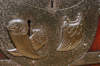 幅1210ミリ　大珍品!! 宝珠の装飾金具で絢爛に飾る総欅富山蔵戸　G2331