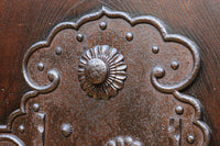幅1365ミリ　装飾金具と光沢が美しいケヤキ使いの庄内蔵戸　G2334