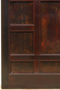 幅1250ミリ　上質な漆の色艶が美しい富山格子蔵戸　G2345