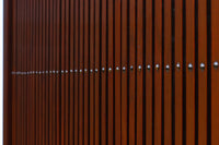 幅1145ミリ　美しく並ぶ格子作りの格子蔵戸　G2347
