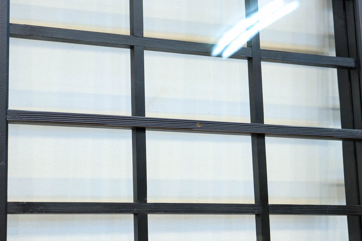 幅1163ミリ!! 大きな升目ですっきりとしたガラス入り格子くぐり戸　G2496