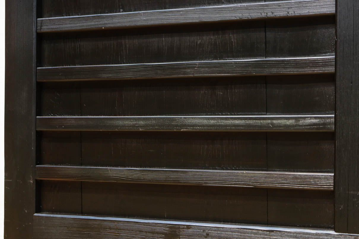 幅1163ミリ!! 大きな升目ですっきりとしたガラス入り格子くぐり戸　G2496