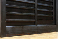 幅1163ミリ!! 大きな升目ですっきりとしたガラス入り格子くぐり戸　G2496