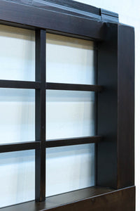 幅1163ミリ!! 大きな升目ですっきりとしたガラス入り格子くぐり戸　G2496