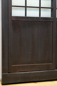 幅1163ミリ!! 大きな升目ですっきりとしたガラス入り格子くぐり戸　G2496