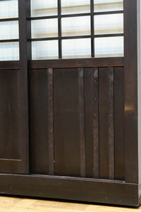 幅1163ミリ!! 大きな升目ですっきりとしたガラス入り格子くぐり戸　G2496